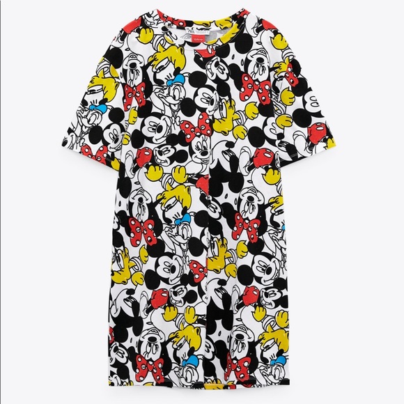 Zara Dresses Zara Mickey Mouse Disney Dress Poshmark